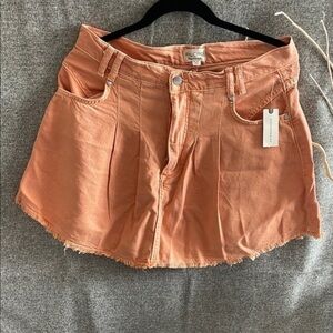 Pilcro Anthropologie Pleated Micro Denim Skirt. NWT